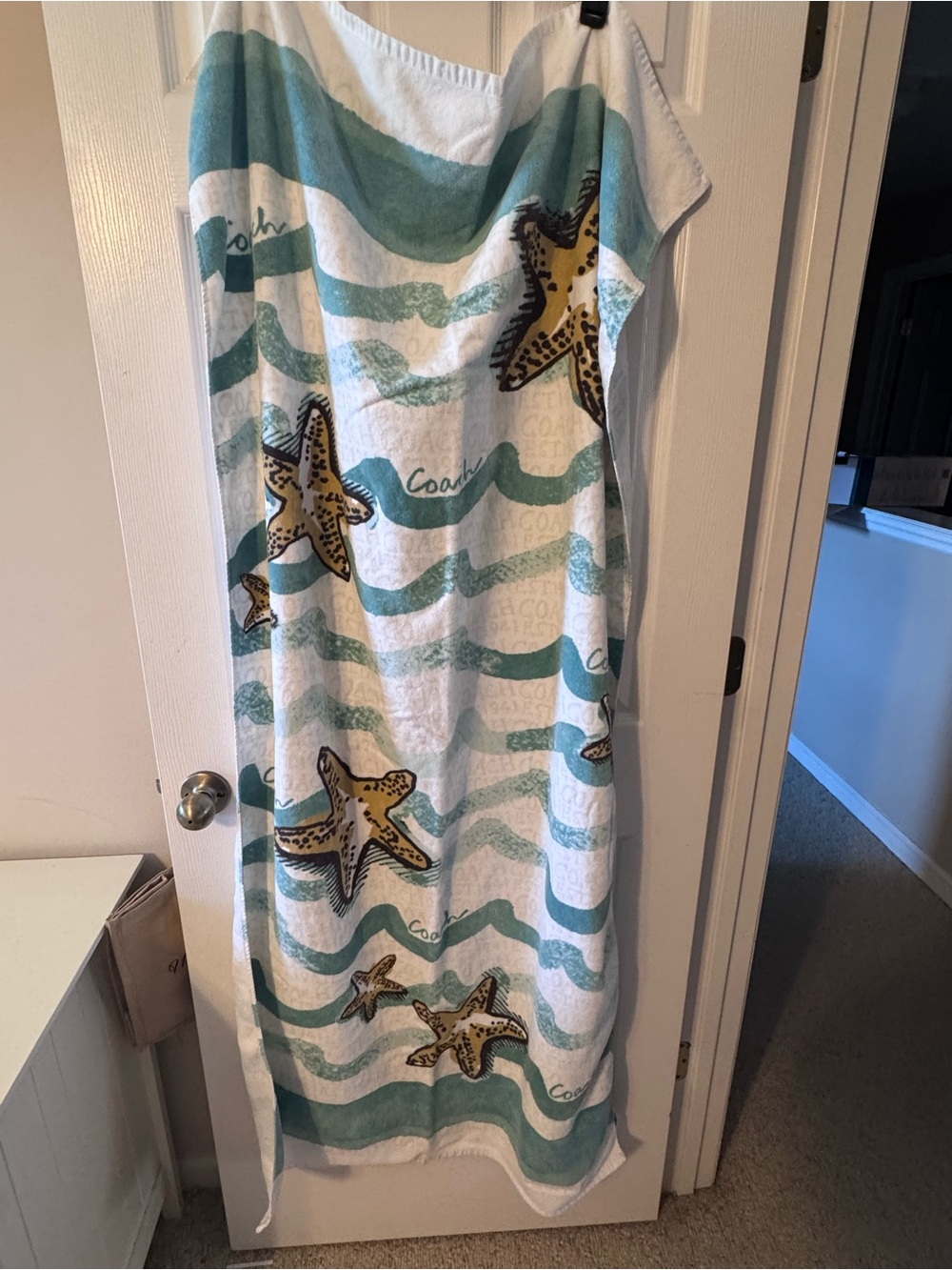 COACH Starfish Beach Towel - Picture 2 of 4
